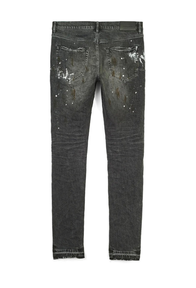 purple brand (black dirty vintage white paint jean)