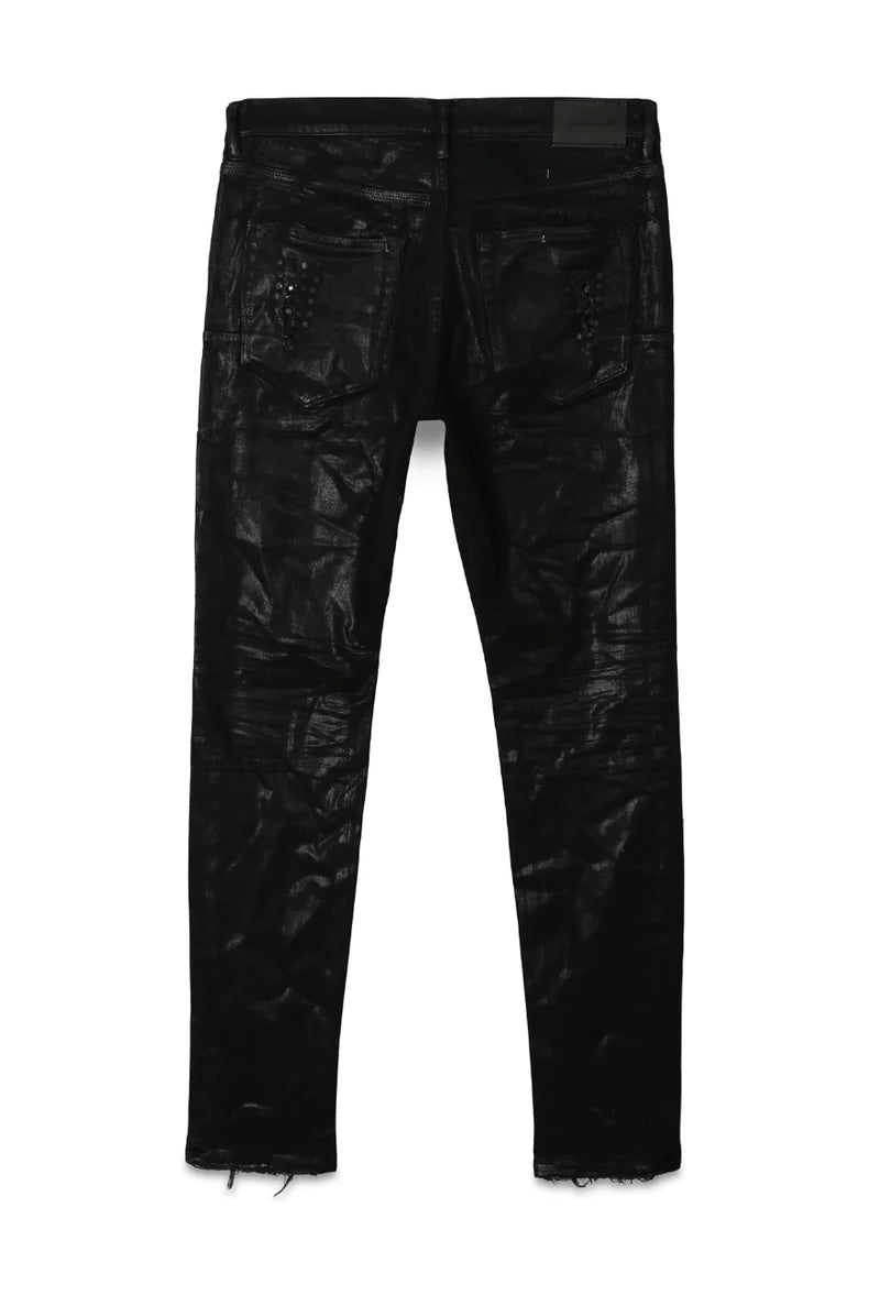 purple brand (black pocket stud blowout jean)