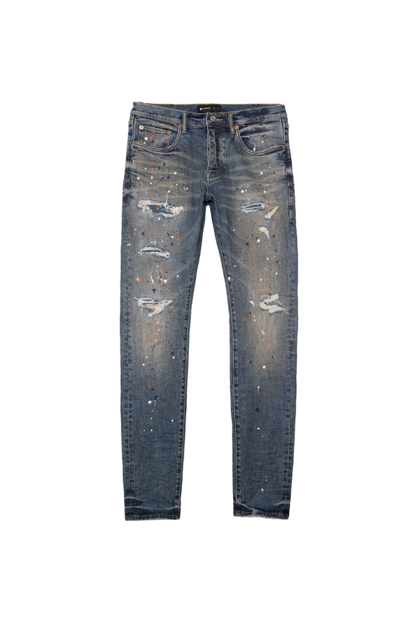 Purple brand (blue indigo paint repair jean)