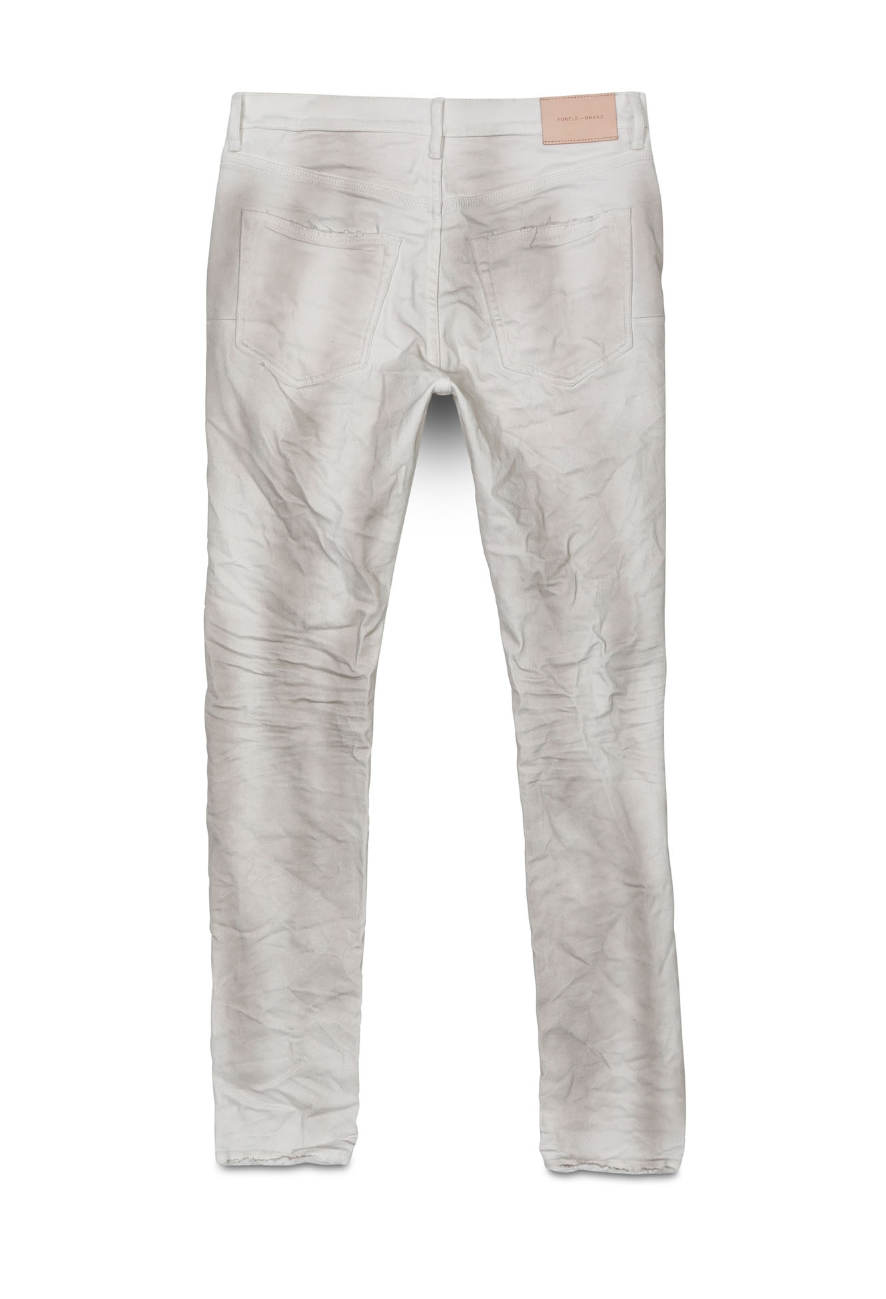 Purple brand (dirty white destroy jersey knit reaper jean)