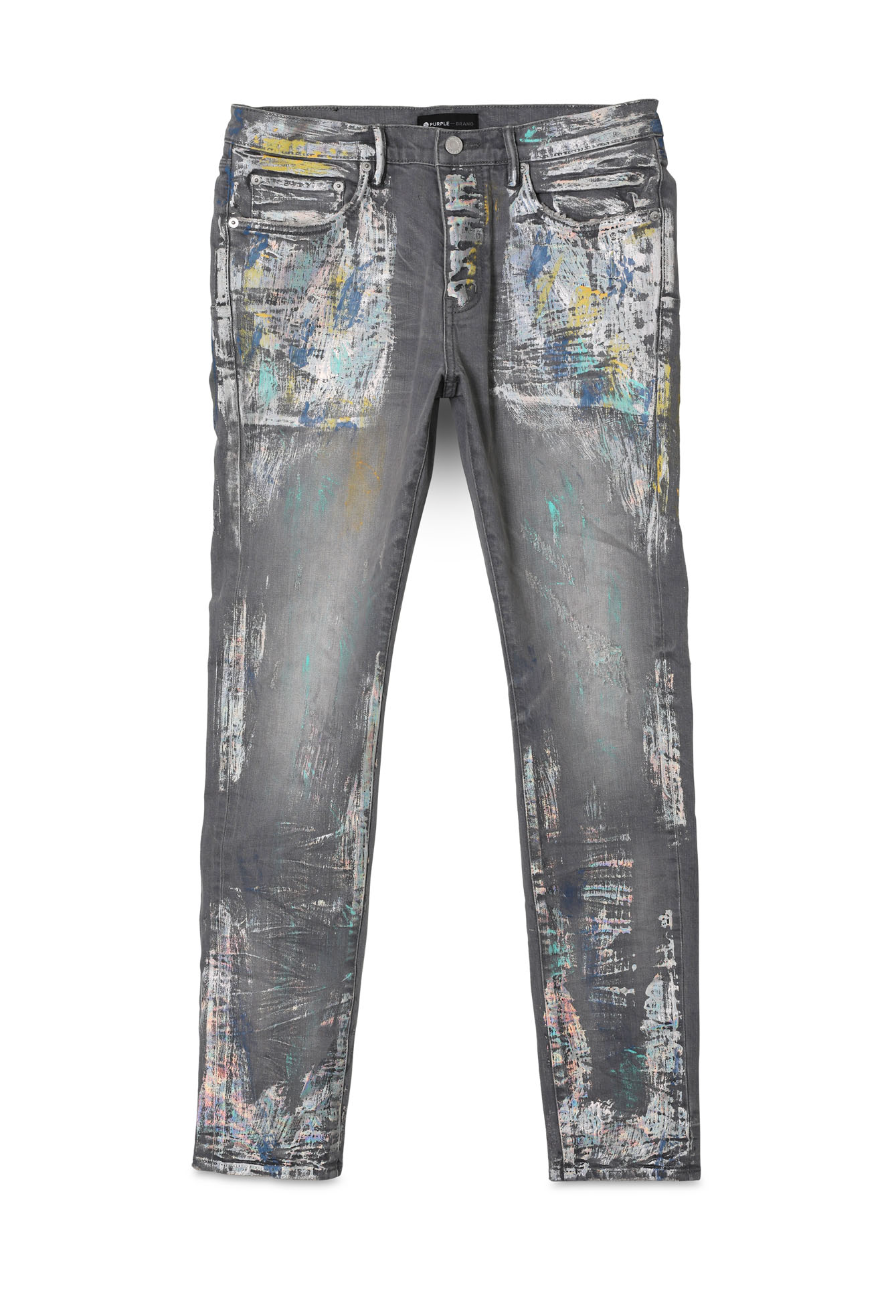 Purple brand (grey iridescent Painter jean)