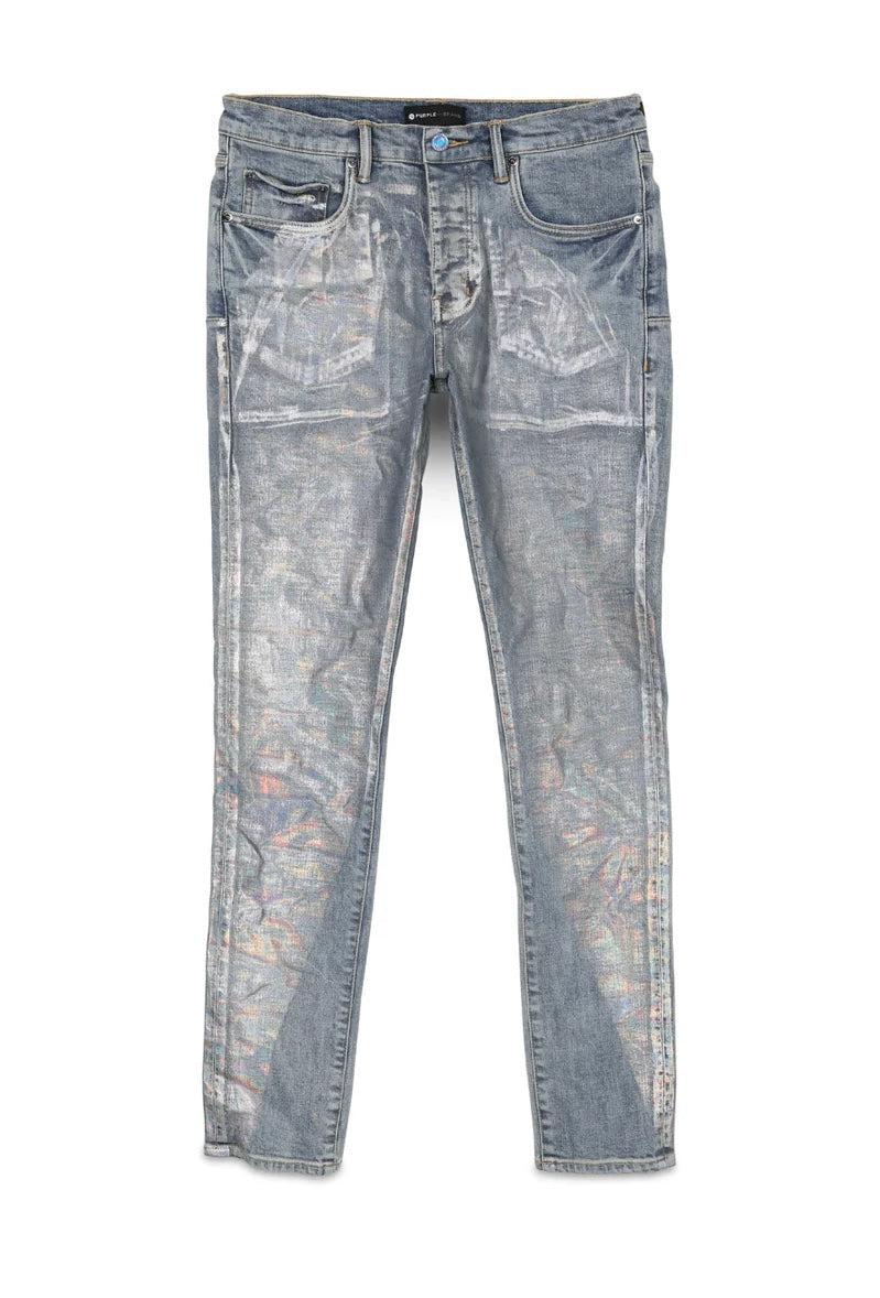 purple brand (holographic fragment over 3 year lt indigo jean)