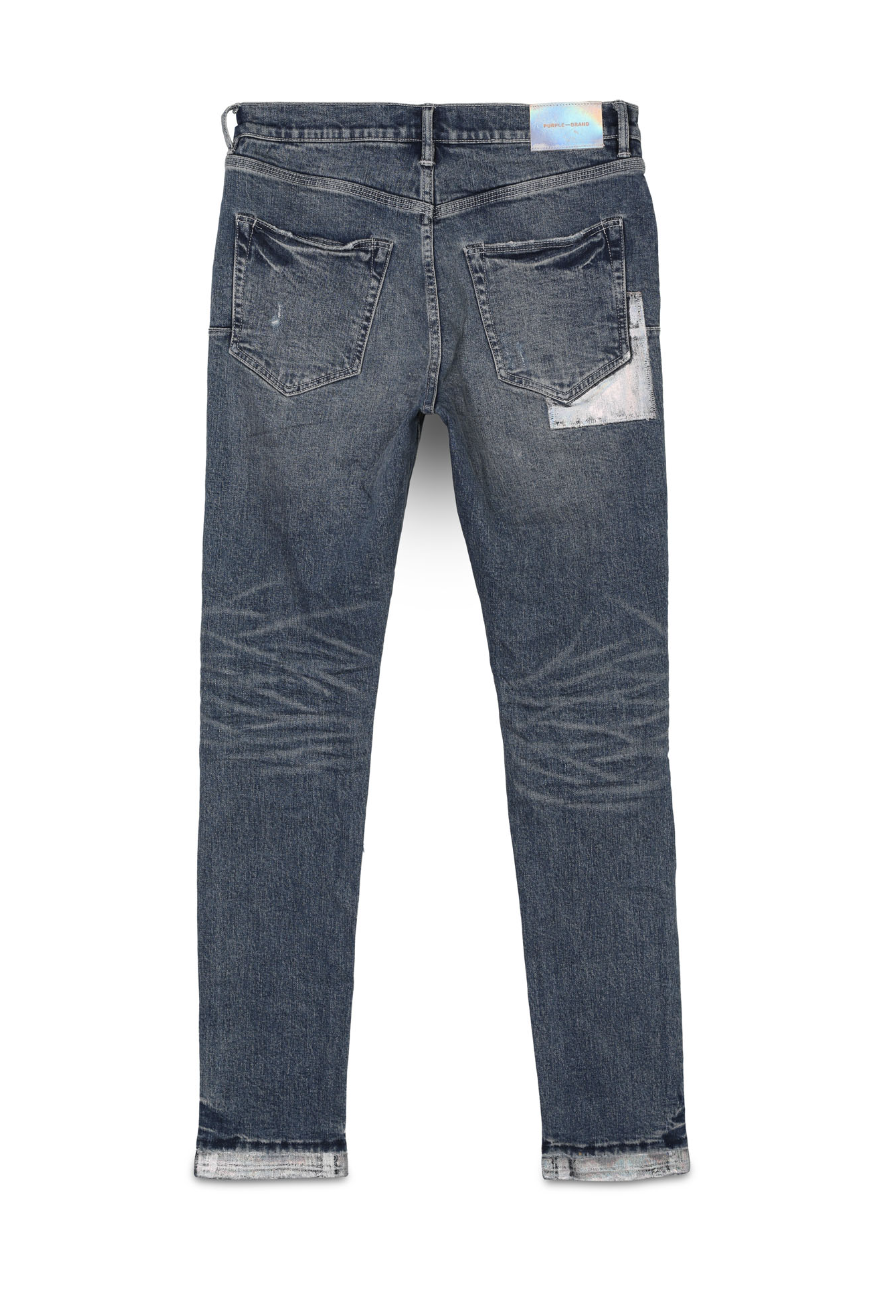purple brand (indigo vintage holographic repair jean)