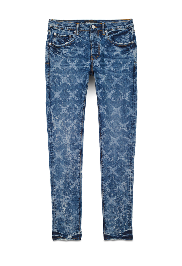 Purple brand (mid indigo galaxy bleach constellation laser jean)