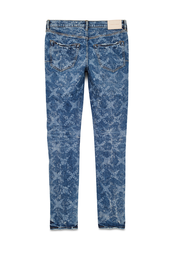 Purple brand (mid indigo galaxy bleach constellation laser jean)