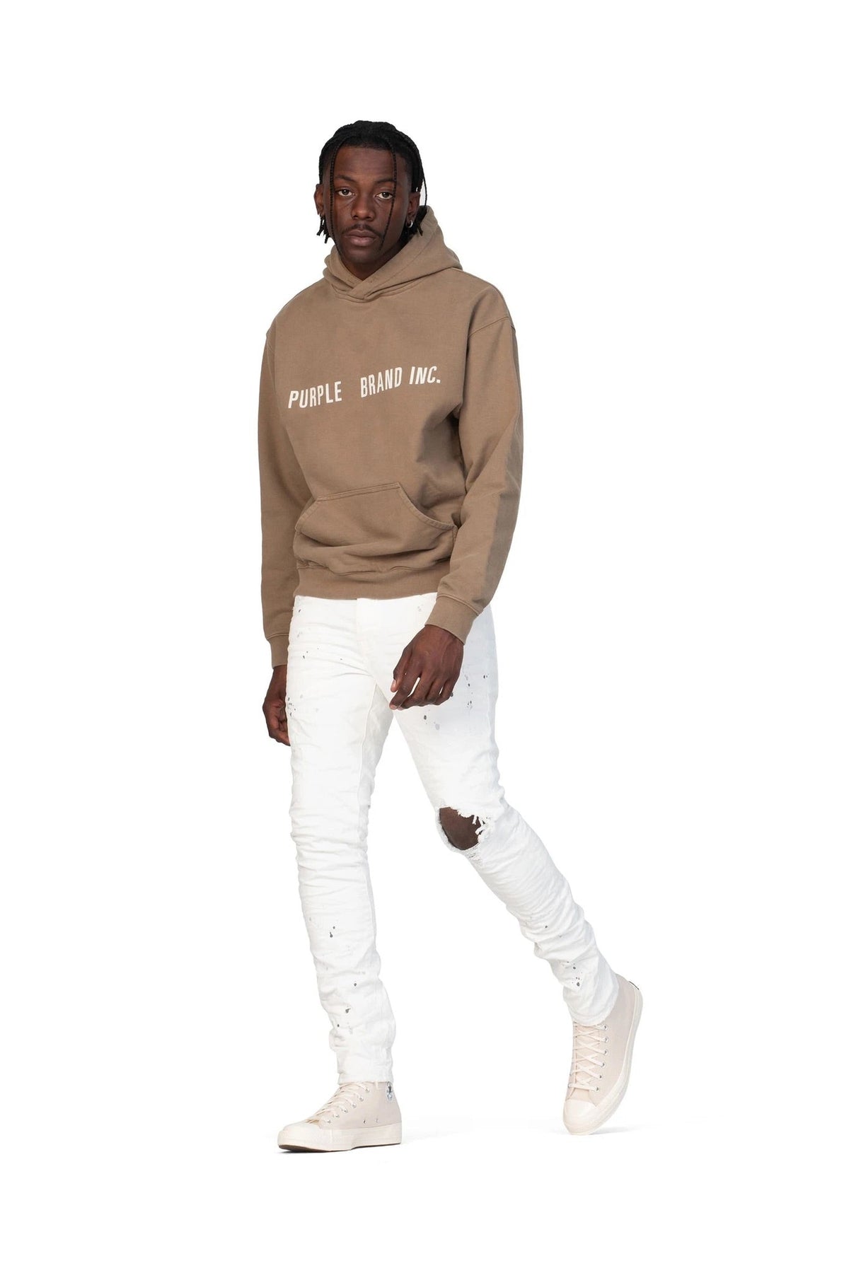 Purple brand (optic white paint blowout jean) – VIP Clothing