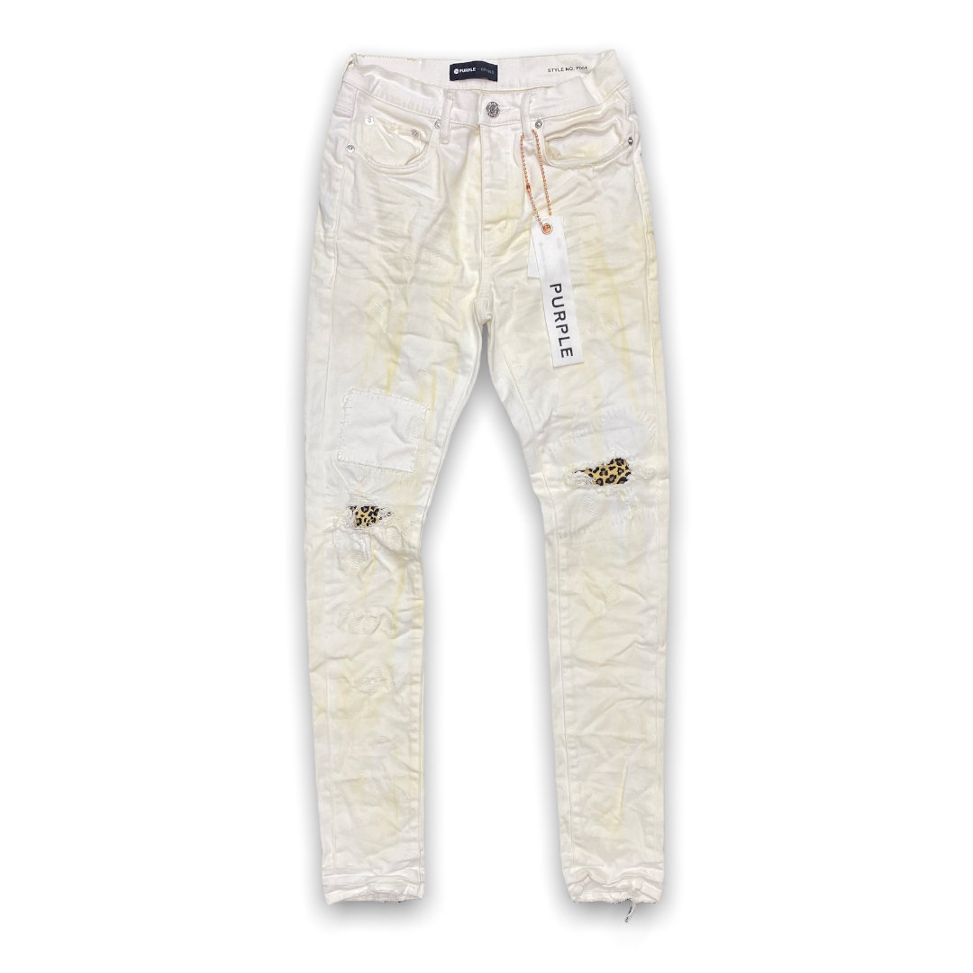 Purple brand (white animal repair jean)
