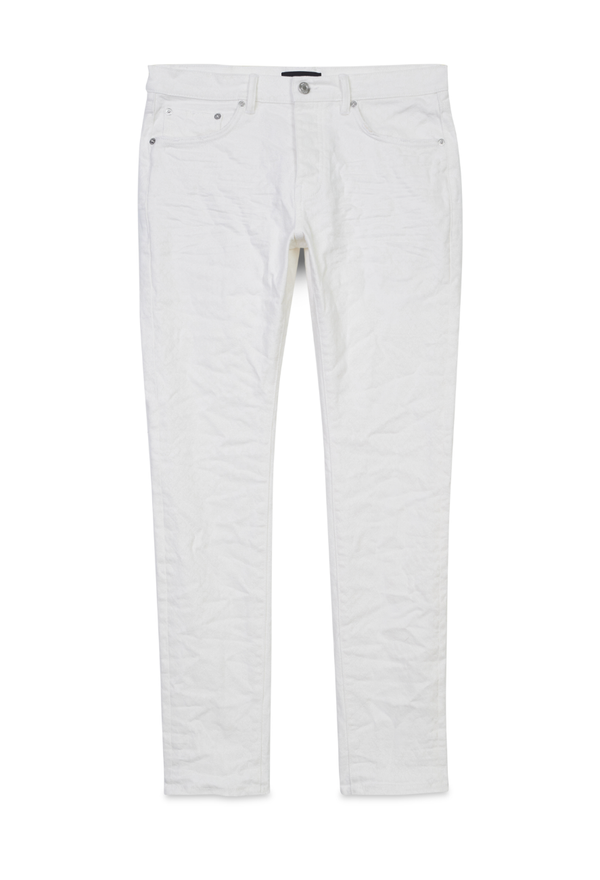 purple brand (white flocked snake jean)