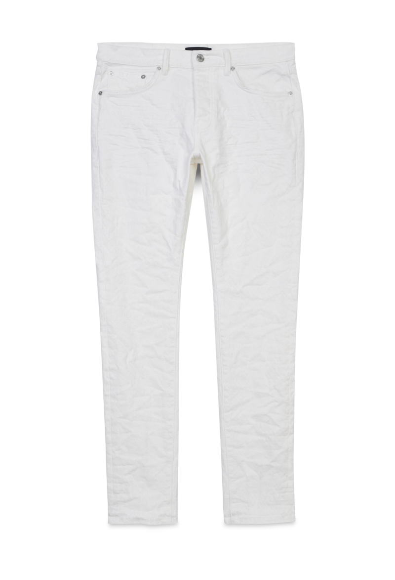 purple brand (white flocked snake jean)