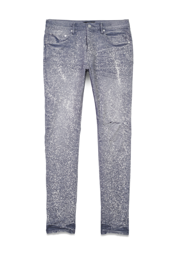 purple brand (worn grey speckle bleach jean)