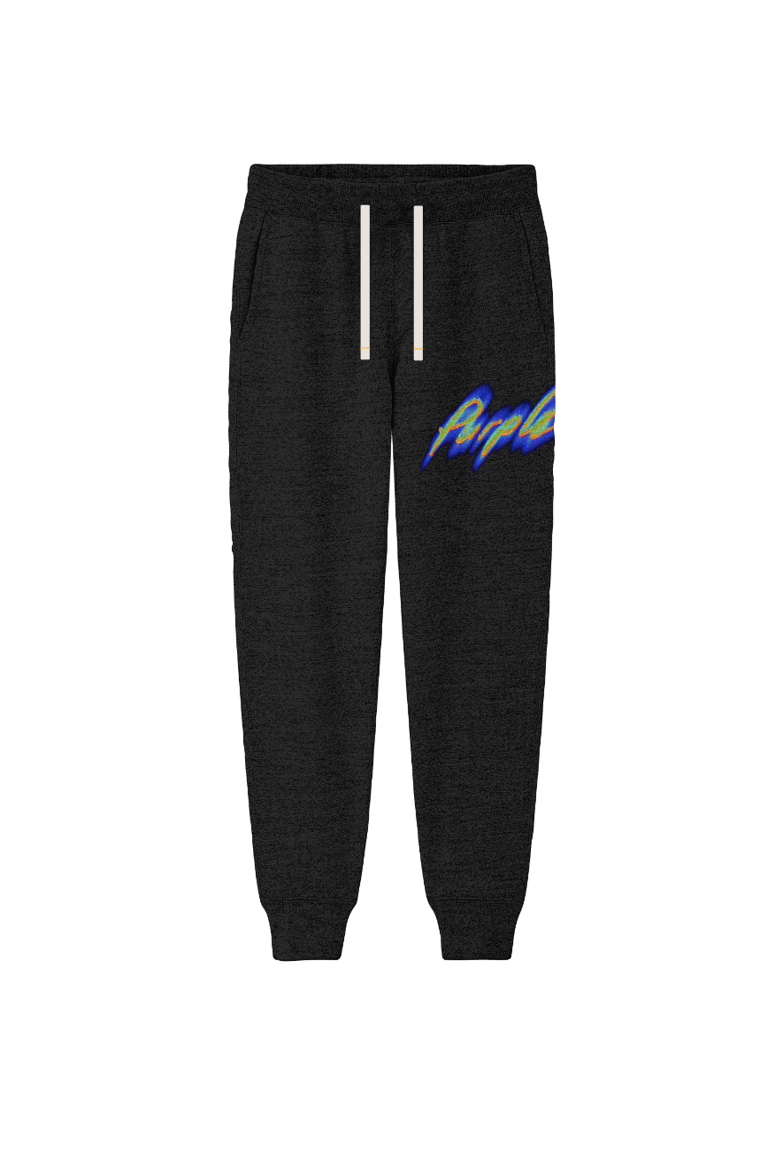 Purple brand (black french terry sweatpant)