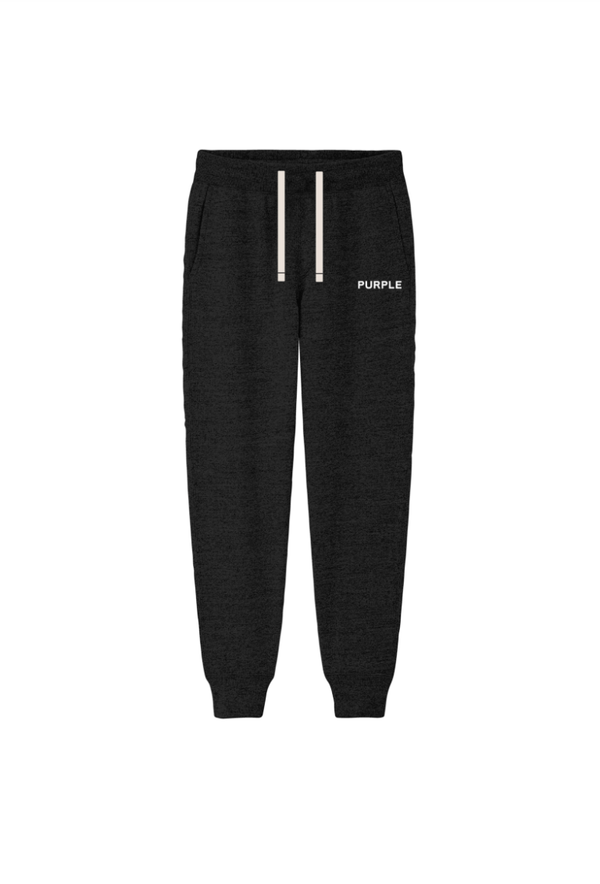 Purple brand (black/white French terry sweatpant)