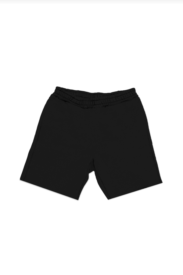 purple brand (black french terry sweatshort word mark)