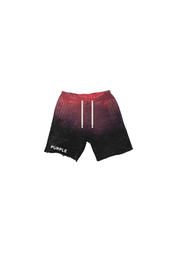 purple brand (black hwt fleece short)