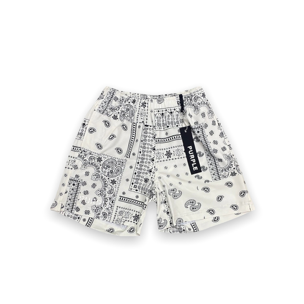 Purple brand (ecru paisley swim short)