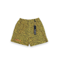 Purple brand printed all round swim short brown Leopard