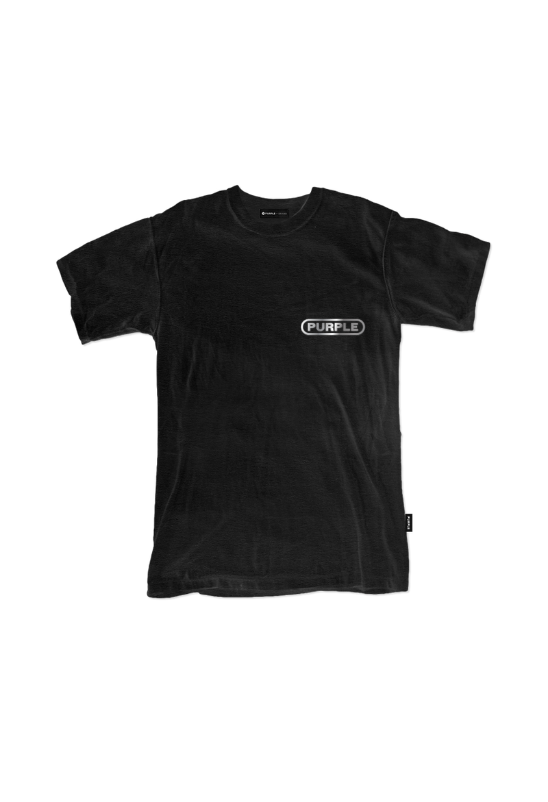 Purple brand (black clean jersey short sleeve t-shirt)