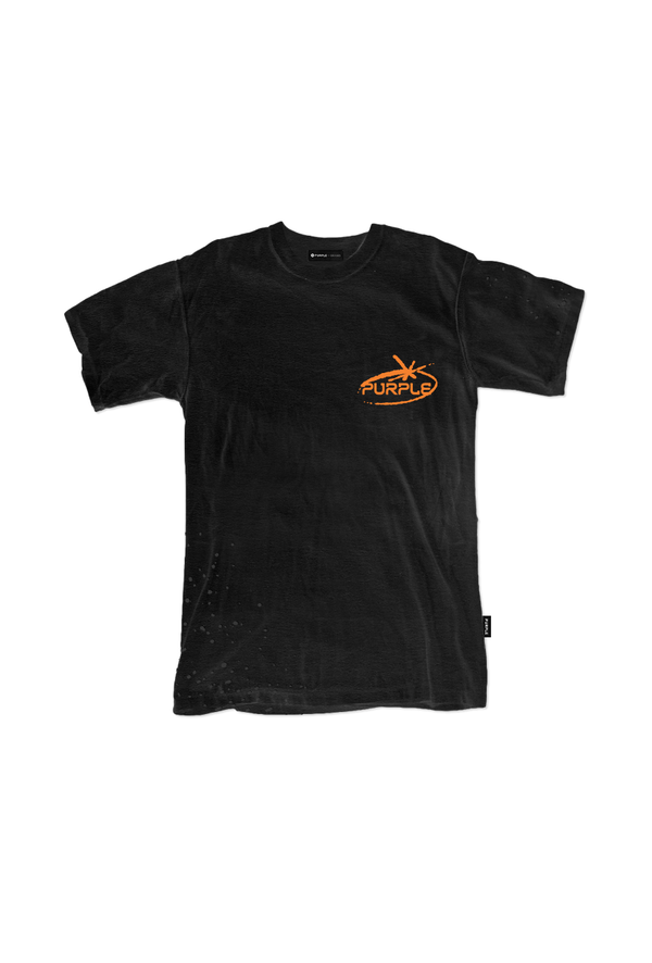 Purple brand (black heavy jersey oversized t-shirt)