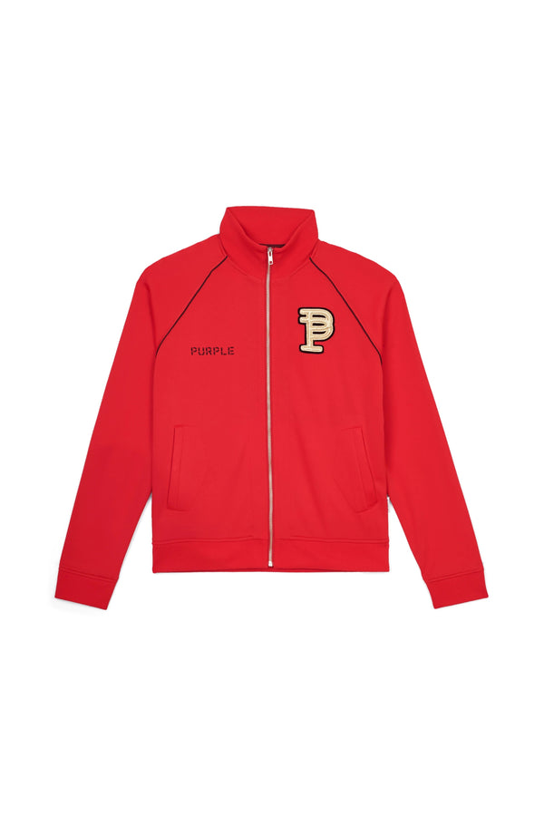 Purple brand (red raglan bullion patch track jacket)