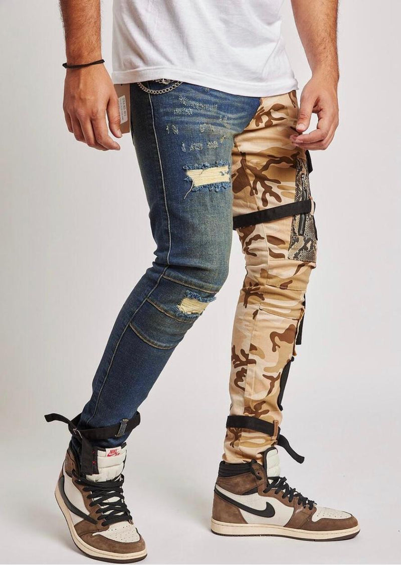 Reelistik nyc (blue /Camo cut jean)