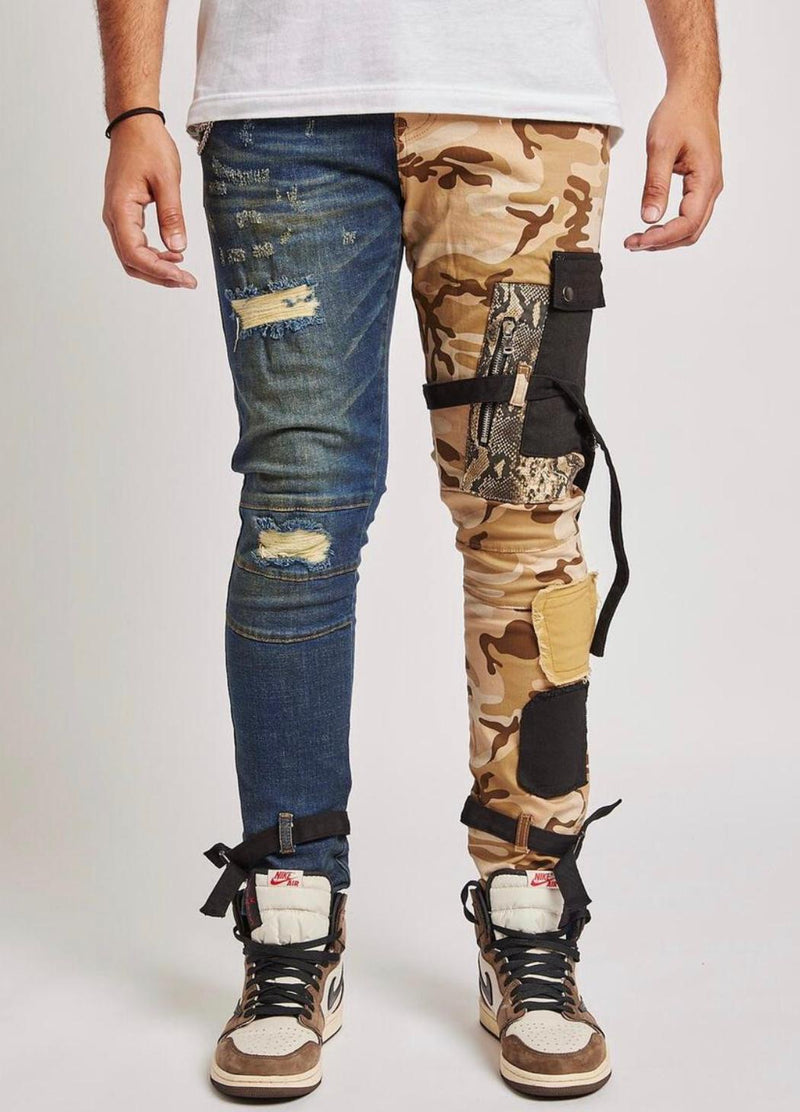 Reelistik nyc (blue /Camo cut jean)