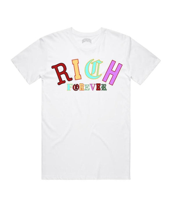 Rich forever (white crewneck t-shirts)