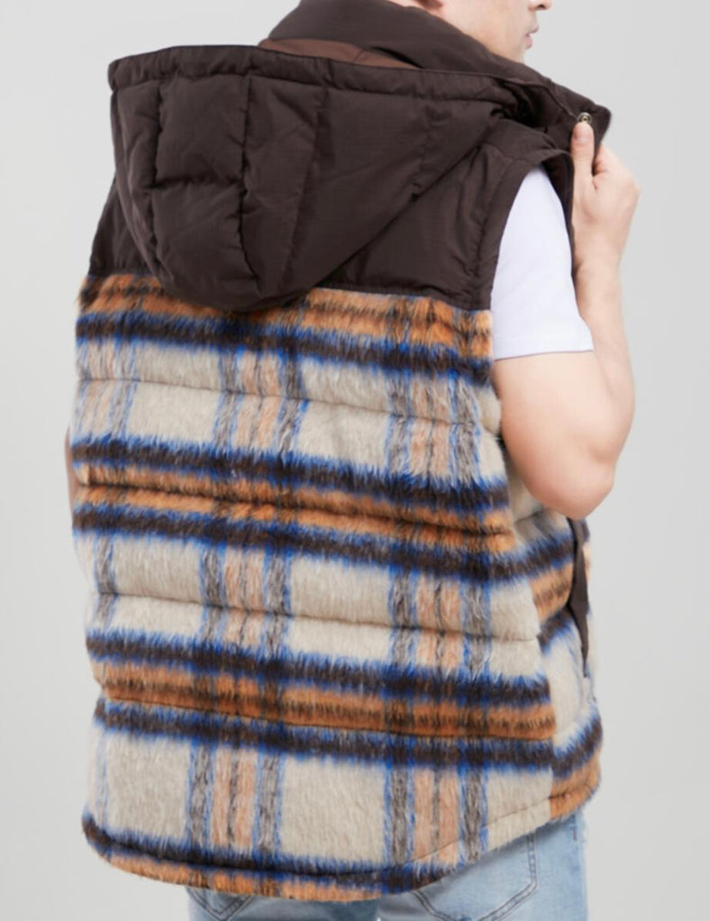 Roku studio (brown flannel puffer jacket)