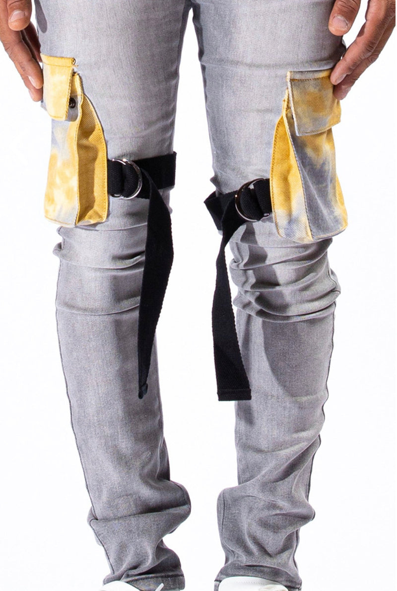 Serenade (grey/yellow cargo jean)