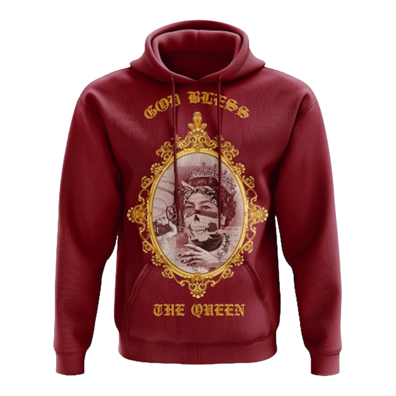 Streetz iz watchin ("burgundy “queen hoodie)